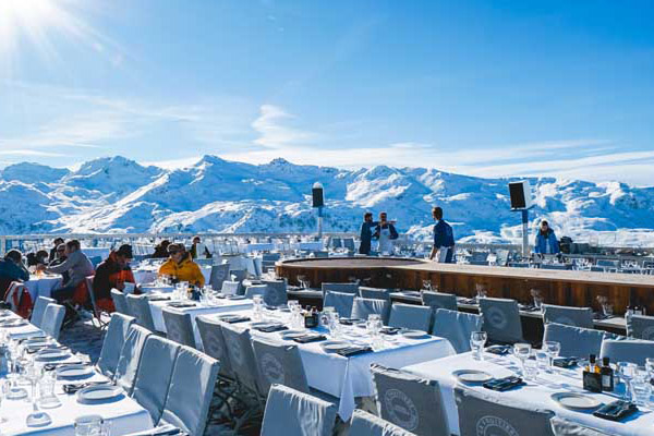 Restaurant d'altitude à Courchevel
